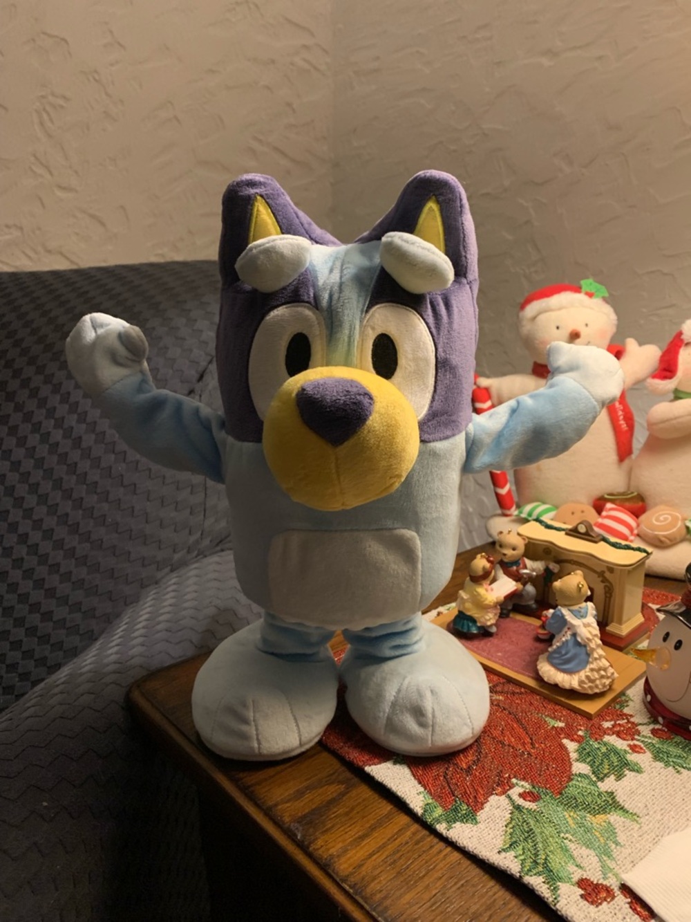 Plush Blue and Purple Cartoon Puppy Stuffed Toy - Kids Plush